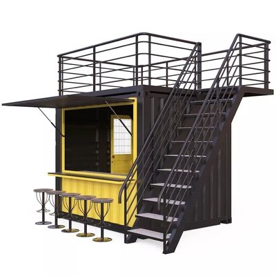 Aluminiumlegierung Fenster Mini-Pop-up-Shop Container Kaffeeshop Bar Fast-Food Restaurant Convenience Store Kiosk Booth 10ft