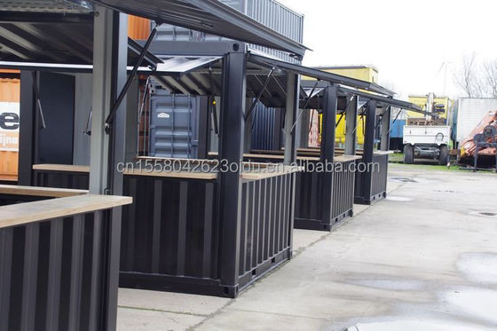 Aluminiumlegierung Fenster Mini-Pop-up-Shop Container Kaffeeshop Bar Fast-Food Restaurant Convenience Store Kiosk Booth 10ft