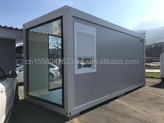 Wand 75mm Gartenarbeitshaus Grillbar 20ft Flachverpackung Behälter Mobilhaus für Familie Moderne Design Stil