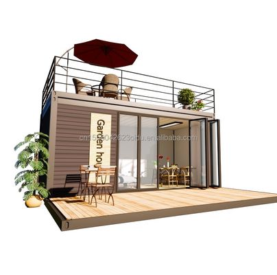 Modernes Design 20 Fuß erweiterbares Containerhaus Flat Pack Stahlrahmen Modulares Haus Vorgefertigtes Sandwich-Panel Versand