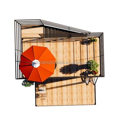 Verzinktes Stahlbogen 180g 20ft Ausdehnbares Containerhaus Flat Pack Stahlrahmen Modulares Haus Vorgefertigtes Sandwich Panel