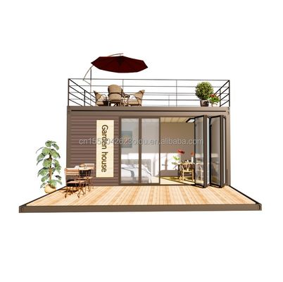 Modernes Design 20 Fuß erweiterbares Containerhaus Flat Pack Stahlrahmen Modulares Haus Vorgefertigtes Sandwich-Panel Versand