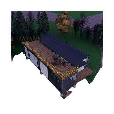 40ft Containerhaus Schnellbau Stahlvorgefertigt Zwei und drei Schlafzimmer mit Ensuite Bad für Hotels Wohnungen