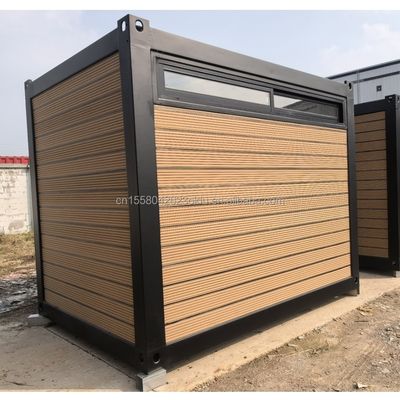 Hauptstruktur Galvanisiertes Stahlquadratrohr 10ft 20ft Vorgefertigter Behälter Holzhaus für Büro Montagehaus