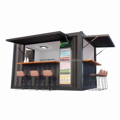 Modifizierter Versandcontainer 10 Fuß EU Mini-Pop-up-Shop für Outdoor-Fast-Food-Restaurant Kaffeebar Convenience-Shop