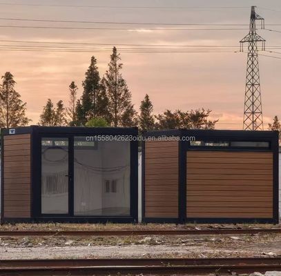 Hauptstruktur Galvanisiertes Stahlquadratrohr 10ft 20ft Vorgefertigter Behälter Holzhaus für Büro Montagehaus