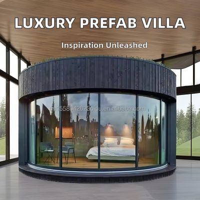 Modernes Luxus-Portables Containerhaus Vorgefertigte Stahlkonstruktion Mobile Vorgefertigte Villa Zuhause Hotel für Baumstamm Umweltschonend
