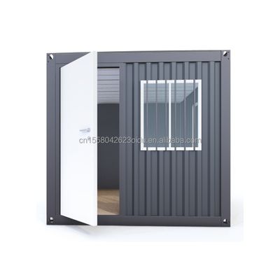 10ft Mini-Büro/Laden Budget-freundlich Modifizierter Versandbehälter Stahl Sandwich-Panel Hotels mit Aluminium-Legierungsfenstern