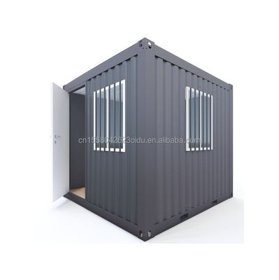 10ft Mini-Büro/Laden Budget-freundlich Modifizierter Versandbehälter Stahl Sandwich-Panel Hotels mit Aluminium-Legierungsfenstern