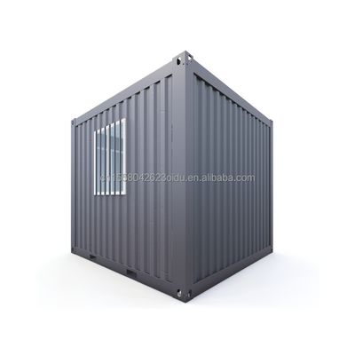10ft Mini-Büro/Laden Budget-freundlich Modifizierter Versandbehälter Stahl Sandwich-Panel Hotels mit Aluminium-Legierungsfenstern