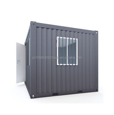 10ft Mini-Büro/Laden Budget-freundlich Modifizierter Versandbehälter Stahl Sandwich-Panel Hotels mit Aluminium-Legierungsfenstern