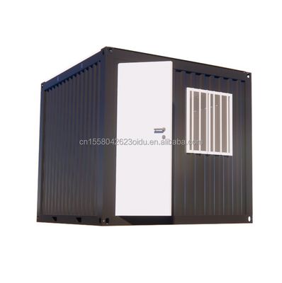 10ft Mini-Büro/Laden Budget-freundlich Modifizierter Versandbehälter Stahl Sandwich-Panel Hotels mit Aluminium-Legierungsfenstern