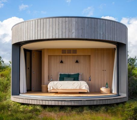 Hotel Container Häuser für Endhotels Luxus modernes Holzhaus Stahlkonstruktion Rundhaus Senglin Ferienhaus