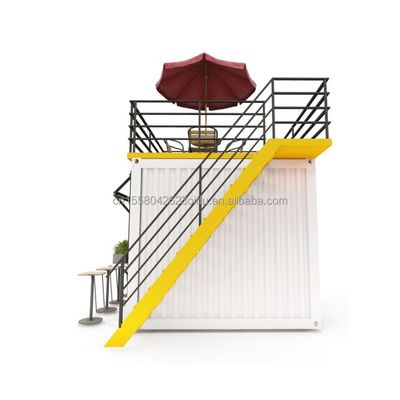 EU 10ft Mini-Pop-up-Shop Container Kaffeeshop Bar Fast-Food Restaurant Convenience-Shop mit 50mm Wandwellen-Sandwich-Panel