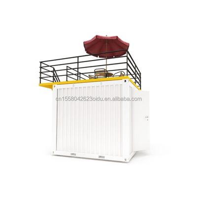 EU 10ft Mini-Pop-up-Shop Container Kaffeeshop Bar Fast-Food Restaurant Convenience-Shop mit 50mm Wandwellen-Sandwich-Panel