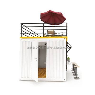 EU 10ft Mini-Pop-up-Shop Container Kaffeeshop Bar Fast-Food Restaurant Convenience-Shop mit 50mm Wandwellen-Sandwich-Panel