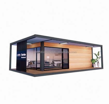 Modernes Design 20ft/40ft vorgefertigtes Containerhaus mit Holzglashaus
