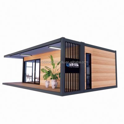 Modernes Design 20ft/40ft vorgefertigtes Containerhaus mit Holzglashaus