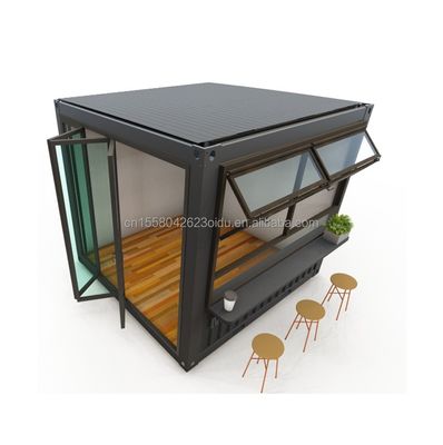 10ft Mini-Pop-up-Shop Container Kaffeeshop Bar Fast-Food Restaurant Convenience-Shop mit Aluminiumoxidfenstern