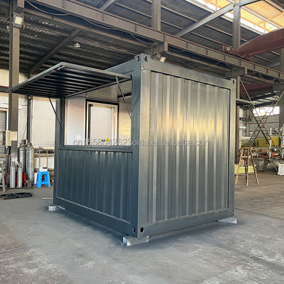 Prefab Shop Custom Pop Up Cafe Bar in 10ft und 20ft Container Kaffeehäuser mit galvanisierten Stahl quadratischen Rohren