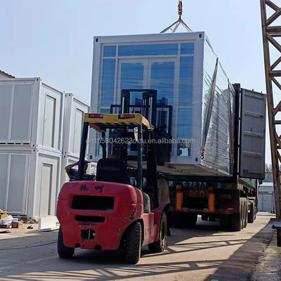 Wohn- oder Bürogebäude 20 Fuß erweiterbares Containerhaus mit zwei Schlafzimmern und Fenstern aus Aluminiumlegierung im modernen Stil