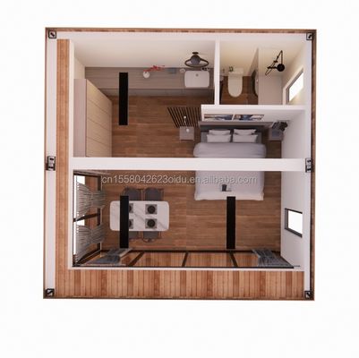 Sunshine House Container Vorgefertigtes Holzglashaus mit individueller Farbe und 40 Fuß Containerhaus