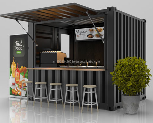 10ft Portable Juice Bar Shop Kiosk Booths Containerraum mit feuchtigkeitssicheren Sandwich-Panels