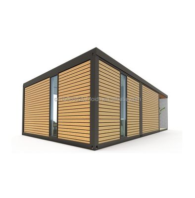 Holzbehälter im Freien Luxusgarten Kleines Haus mit 2-3 Schlafzimmern für Familien und Hotels Aluminiumlegierte Fenster