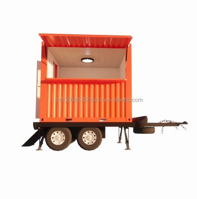 Galvanisierte Stahlquadratrohre Hauptstruktur Mobiler vorgefertigter Containerhaus Laden auf Rädern für eine Bar 20ft/40ft Größe