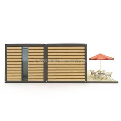 20ft oder 40ft Portable Tiny Home Vorgefertigte Leichtstahlvilla Modulare Vorgefertigte Häuser mit galvanisierten Quadratrohren aus Stahl