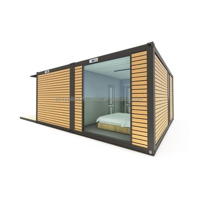 20ft oder 40ft Portable Tiny Home Vorgefertigte Leichtstahlvilla Modulare Vorgefertigte Häuser mit galvanisierten Quadratrohren aus Stahl