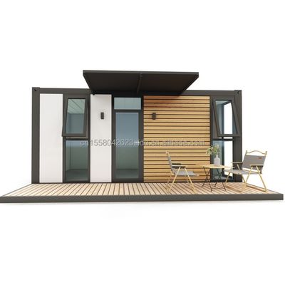 Außen Wohnzimmer Schlafzimmer Prefab Stahlkonstruktion Containerhaus für Hotel Erweiterbares kleines Wohnhaus 20ft/40ft
