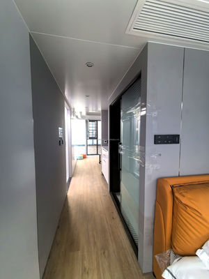 20 Fuß stapelbar schnelle Montage Mini abnehmbares portables Zuhause 2 Schlafzimmer Containerhaus mit galvanisierten Quadratrohren aus Stahl