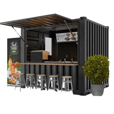 Kleine Taverne Kaffeehaus Mobiltaverne Anpassungsfähige moderne Fertigbauhäuser aus Stahl für abnehmbare transportierbare Wohnungen
