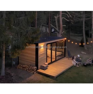 Holzfundament Kleines Haus auf Stahlkonstruktion Containerhaus Portable Prefab Modernes Design für Hotel