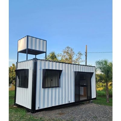 Hauptstruktur Galvanisiertes Stahlquadratrohr Flat Pack Container für den Außenbereich Modernes Design Vorgefertigte Containerhäuser