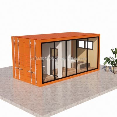 Outdoor Stahl und Sandwich Panel Flat Pack Container Haus mit Bad aus 20ft/40ft