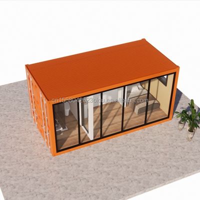 Outdoor Stahl und Sandwich Panel Flat Pack Container Haus mit Bad aus 20ft/40ft