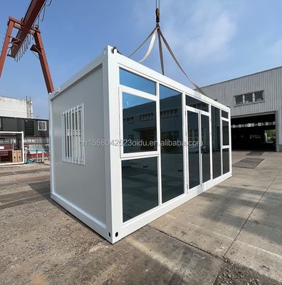 20ft vorgefertigte Containerhäuser für Paare Familien Hotels Haus Stahlrahmen Galvanisiertes Stahl biegen 180g