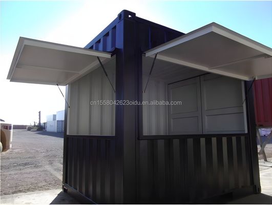Hauptstruktur 20ft Container Coffee Bar Fast Food Mini Pop-up Shop Kaffeehäuser mit galvanisierten Stahlquadratrohren