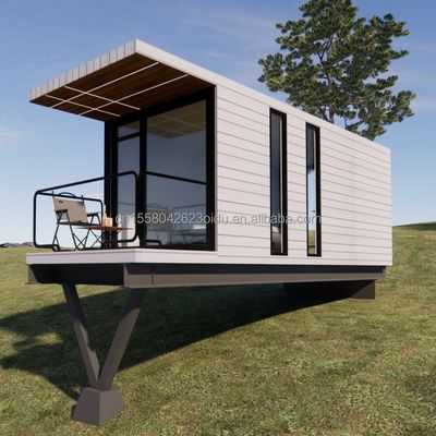 20 FT modernes Design vorgefertigtes hängendes Haus Stahl-Sandwich-Panel-Container für das Leben im Freien für Urlaub oder Familie