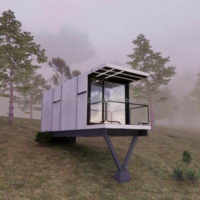 20 FT modernes Design vorgefertigtes hängendes Haus Stahl-Sandwich-Panel-Container für das Leben im Freien für Urlaub oder Familie