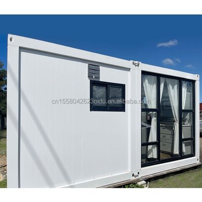 Erweiterbares, mobil klappbares, 1 Schlafzimmer kleines Haus für den Außenbereich, modernes Design, 20 Fuß, 40 Fuß, vorgefertigter Containerhaus