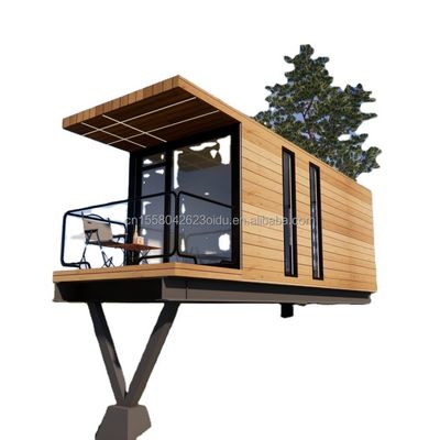 20 FT modernes Design vorgefertigtes hängendes Haus Stahl-Sandwich-Panel-Container für das Leben im Freien für Urlaub oder Familie