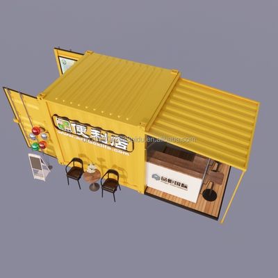 Portable Pop Up Mobile Mini 10ft Container Home Bar Vorgefertigtes Restaurant Geschäft Straßen-Food-Kiosk