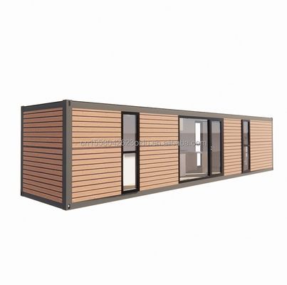 Moderner einfacher Laden kundenspezifisch 20f 40ft vorgefertigt erweiterbares Holzcontainerhaus mit 2 großen Schlafzimmern im einfachen Stil