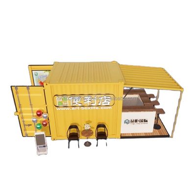 Portable Pop Up Mobile Mini 10ft Container Home Bar Vorgefertigtes Restaurant Geschäft Straßen-Food-Kiosk