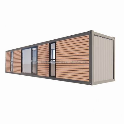 Moderner einfacher Laden kundenspezifisch 20f 40ft vorgefertigt erweiterbares Holzcontainerhaus mit 2 großen Schlafzimmern im einfachen Stil