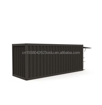 20ft Stahlrahmen vorgefertigter Lebensmittel-Stand Container mit Aluminiumfenstern und galvanisierten Stahl biegen