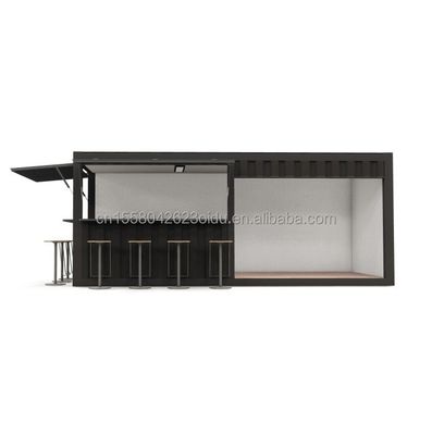 20ft Stahlrahmen vorgefertigter Lebensmittel-Stand Container mit Aluminiumfenstern und galvanisierten Stahl biegen